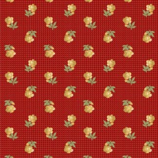 Villa Flora - Checker Flower - Red
