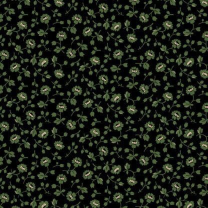 Vintage Charm - Flower Patch - Green