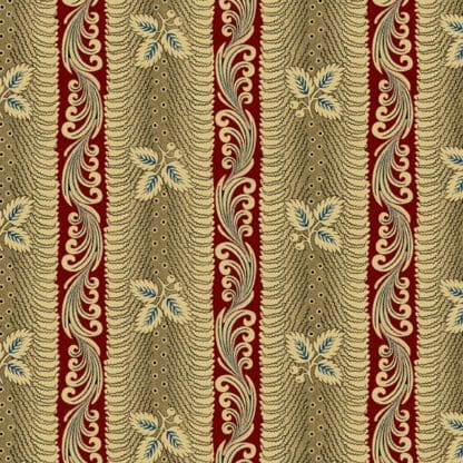 Vintage Charm - Bancroft Stripe - Red