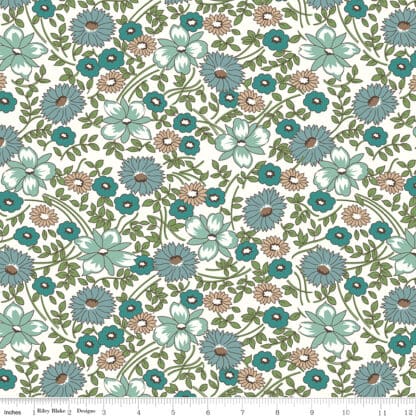 Prairie - Flower - Teal - Wide Back