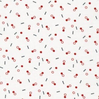 Hints of Prints - Circles and Dashes - Red