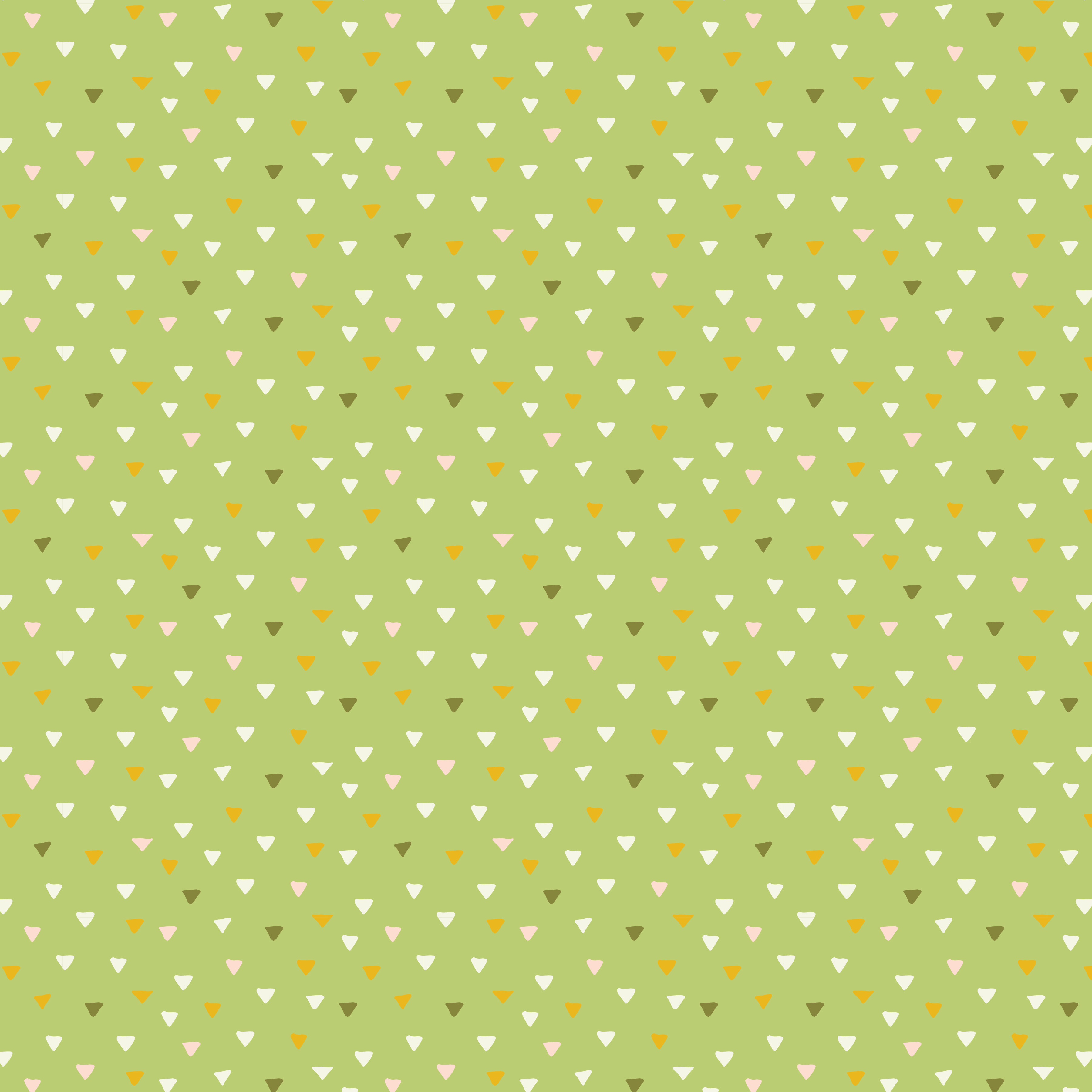 Playful Spring - Triangles - Green