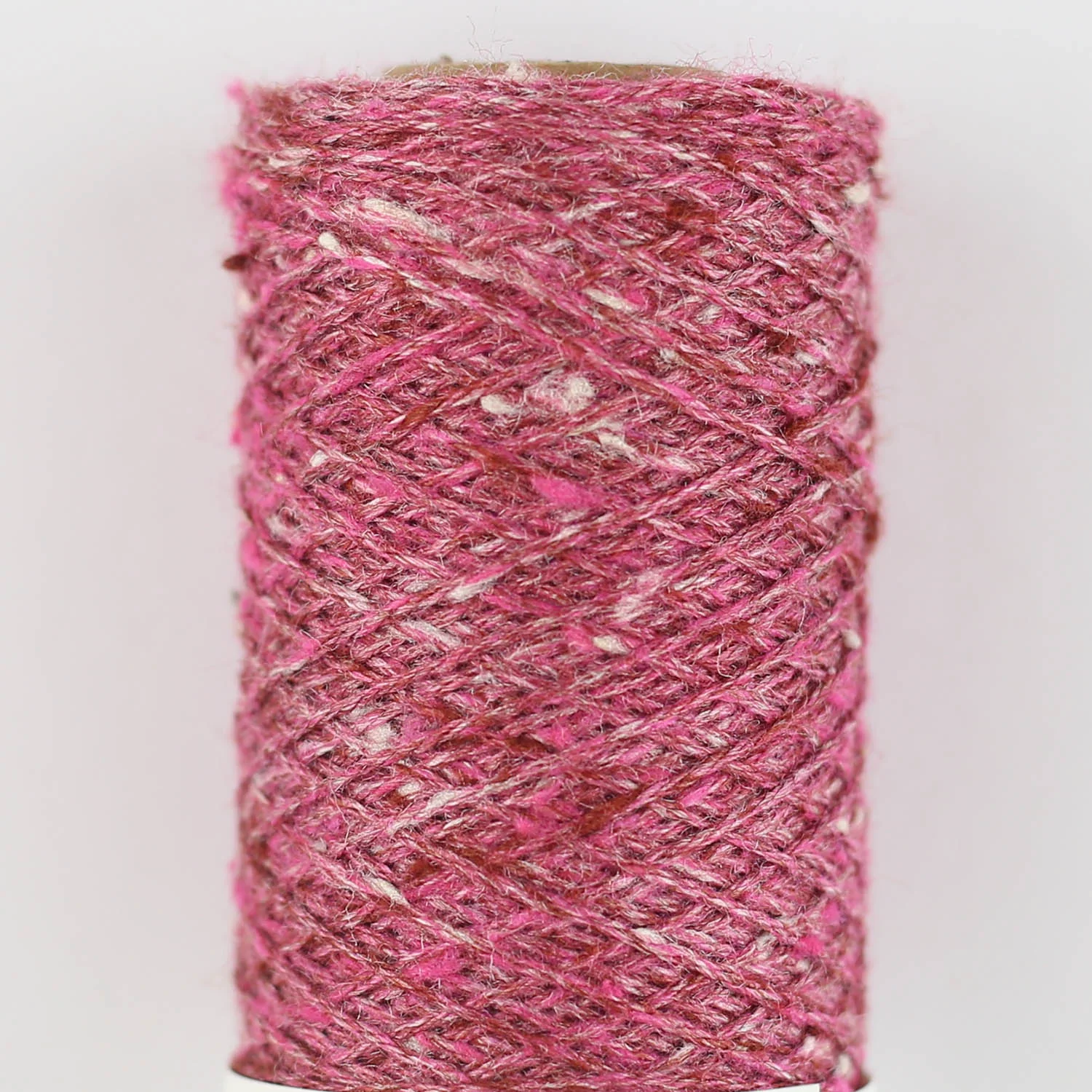 Tussah Tweed - Bordeaux Cream #032