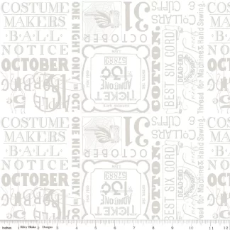 Costume Maker’s Act II Ticket Text - White
