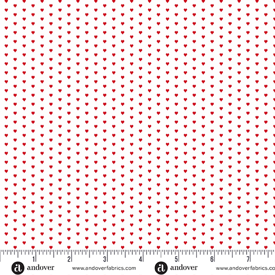 Mini Heart - Andover - Red