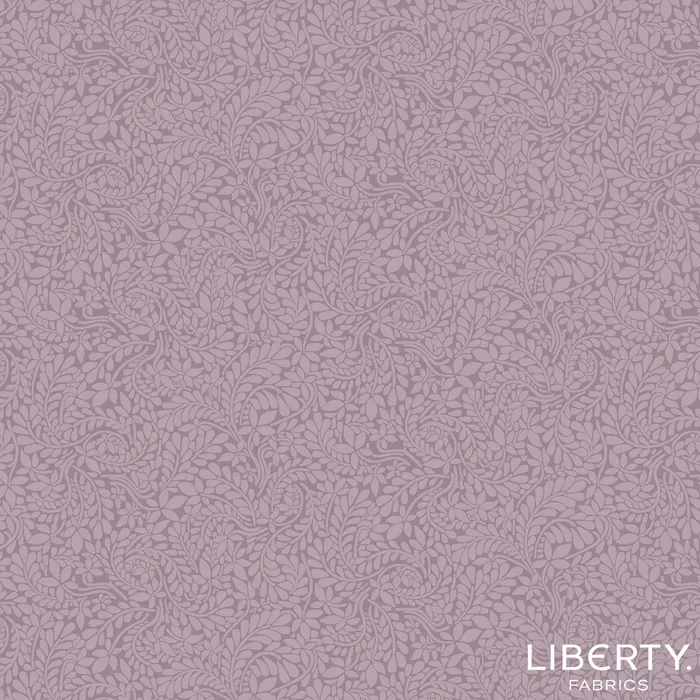 York Fern - Wisteria Purple - Liberty Cotton