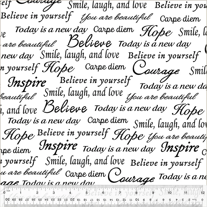 Inspirational Words - Windham - Wide Back