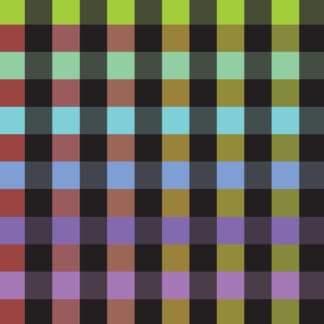 Devonstone - Rainbow Check - Black - Wide Back