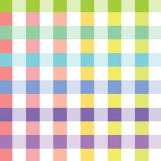 Devonstone - Rainbow Check - White - Wide Back