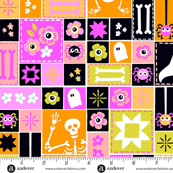 Ghostly Garden - Sew Spooky - Pink