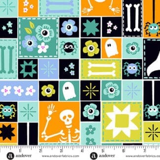 Ghostly Garden - Sew Spooky - Aqua