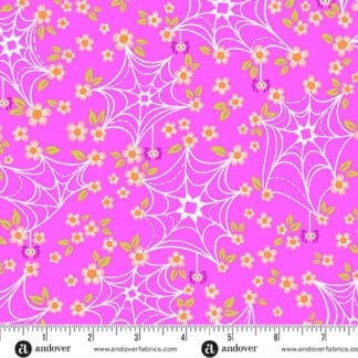 Ghostly Garden - Web and Bloom - Pink