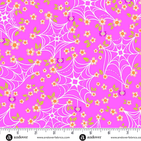 Ghostly Garden - Web and Bloom - Pink