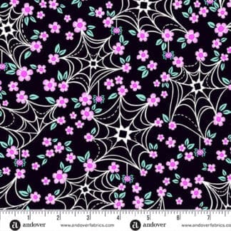 Ghostly Garden - Web and Bloom - Black