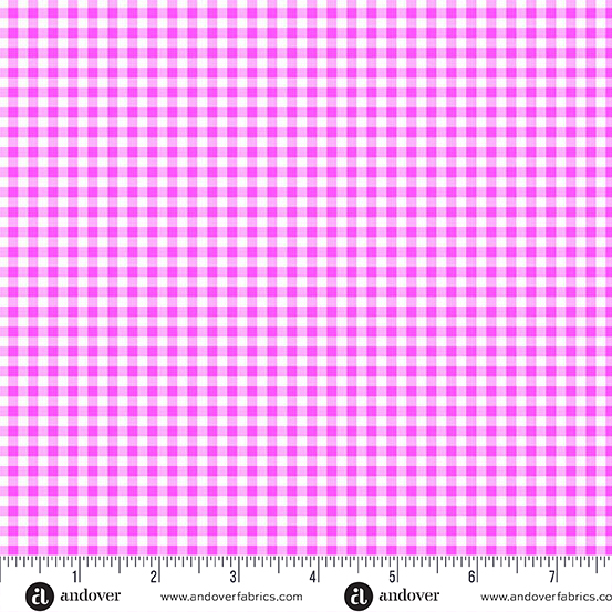Ghostly Garden - Bitty Gingham - Pink