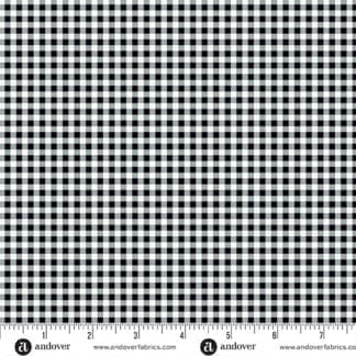 Ghostly Garden - Bitty Gingham - Black