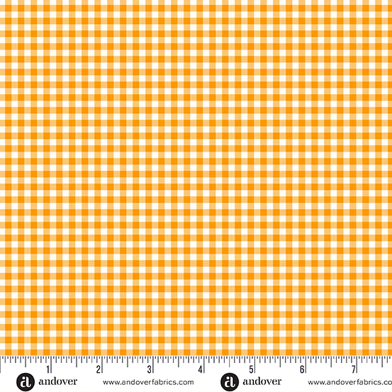 Ghostly Garden - Bitty Gingham - Orange