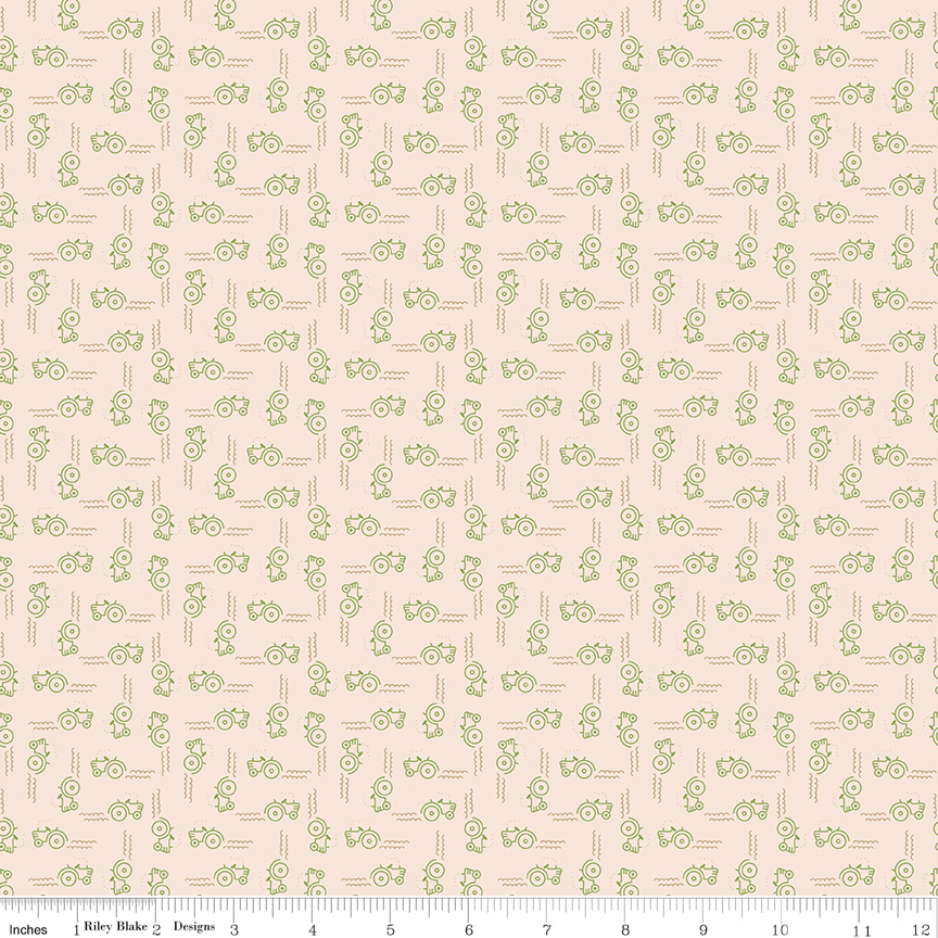 Farmer's Daughter - Tractors Background - Thyme