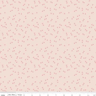 Farmer's Daughter - Chicken Tracks Background - Tea Rose
