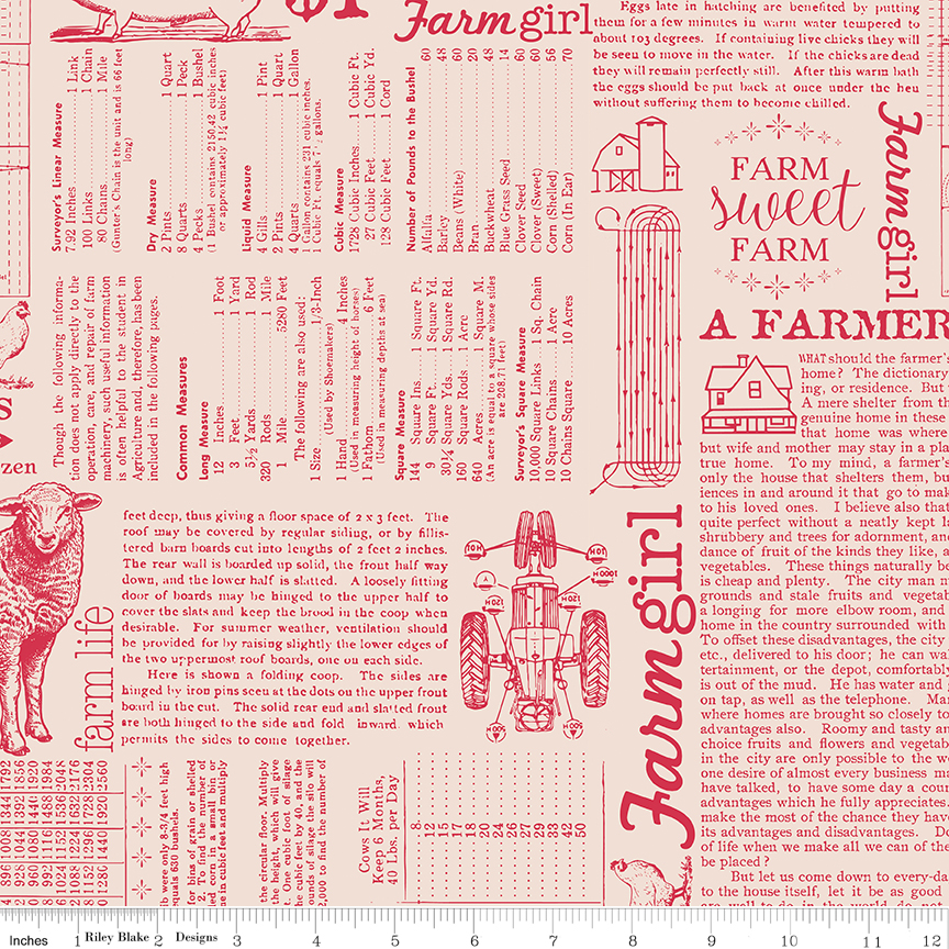Farmer's Daughter - Farm Life Background - Tea Rose