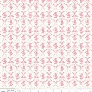 Sweet Pink - Flowers and Bows - Cream