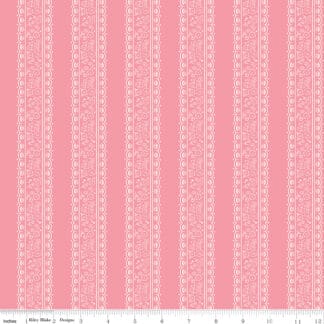 Sweet Pink - Floral Stripes - Pink