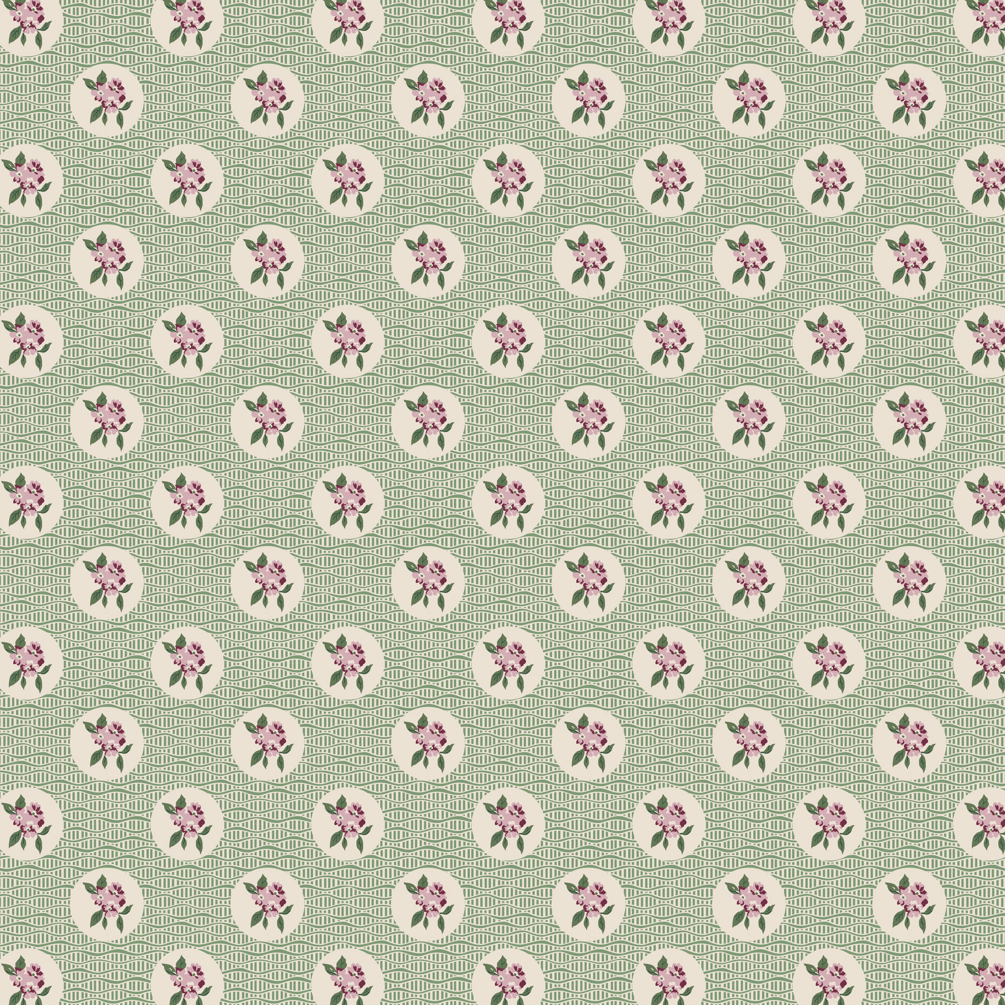 Heritage Garden - Cobblestone Flowers - Green