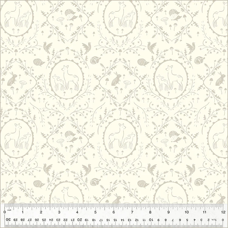 Dainty Damask - Ivory