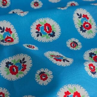 Momnson - May 2026 - Floral Doily - Blue