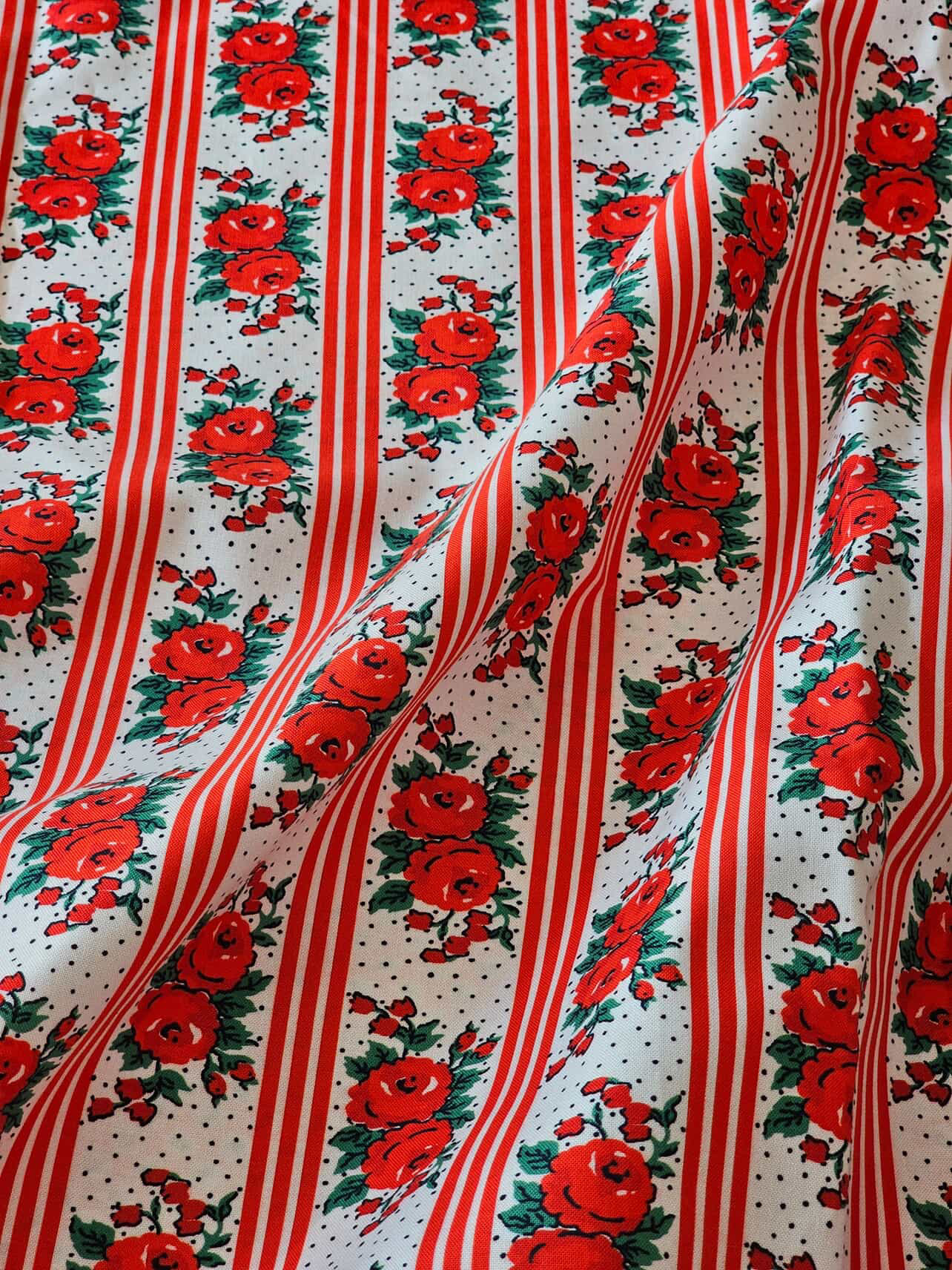 Momnson - November 2025 - Floral Stripe - Red