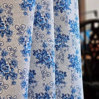 Momnson - April 2026 - Vintage Tablecloth - Blue