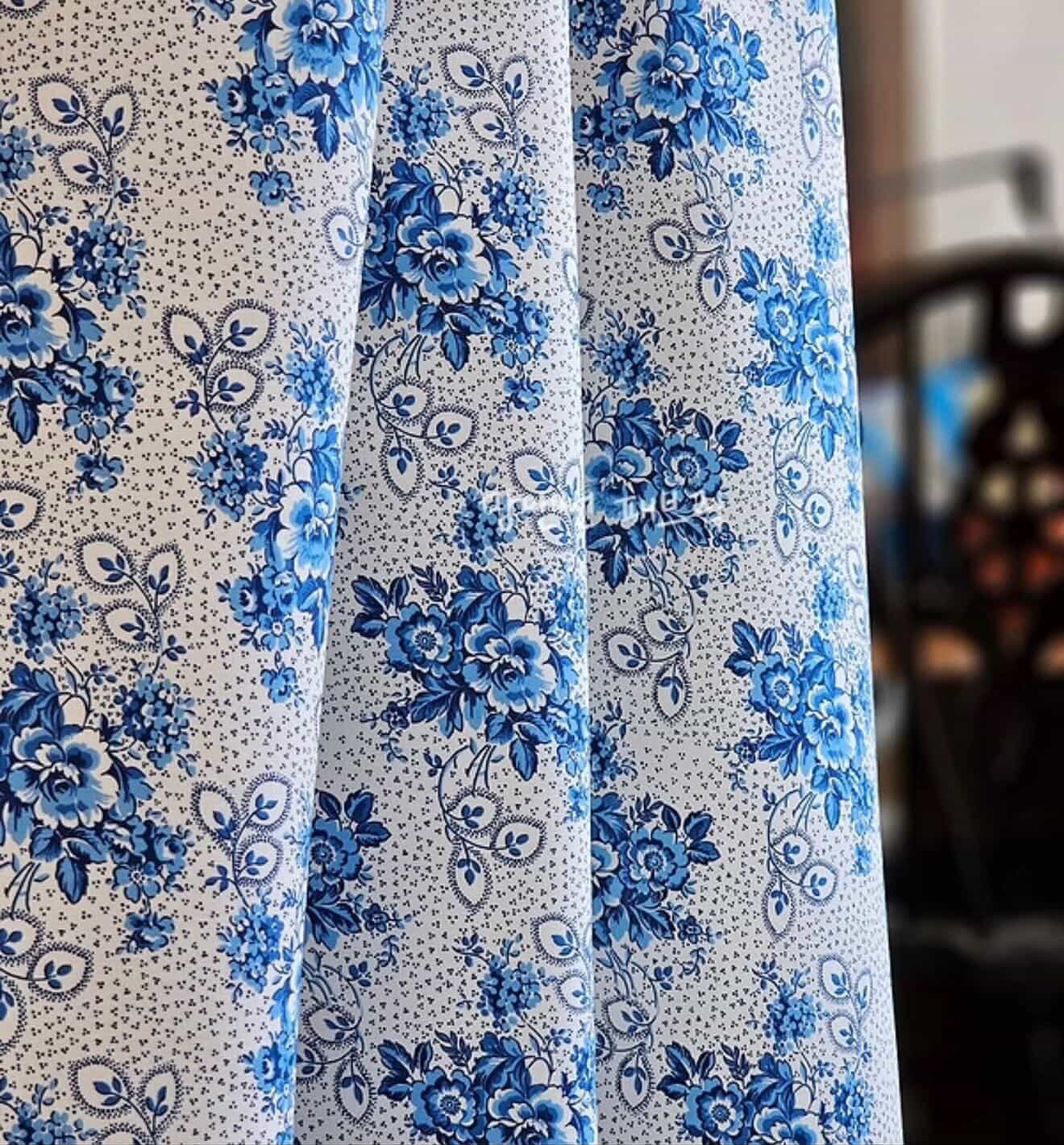 Momnson - April 2026 - Vintage Tablecloth - Blue