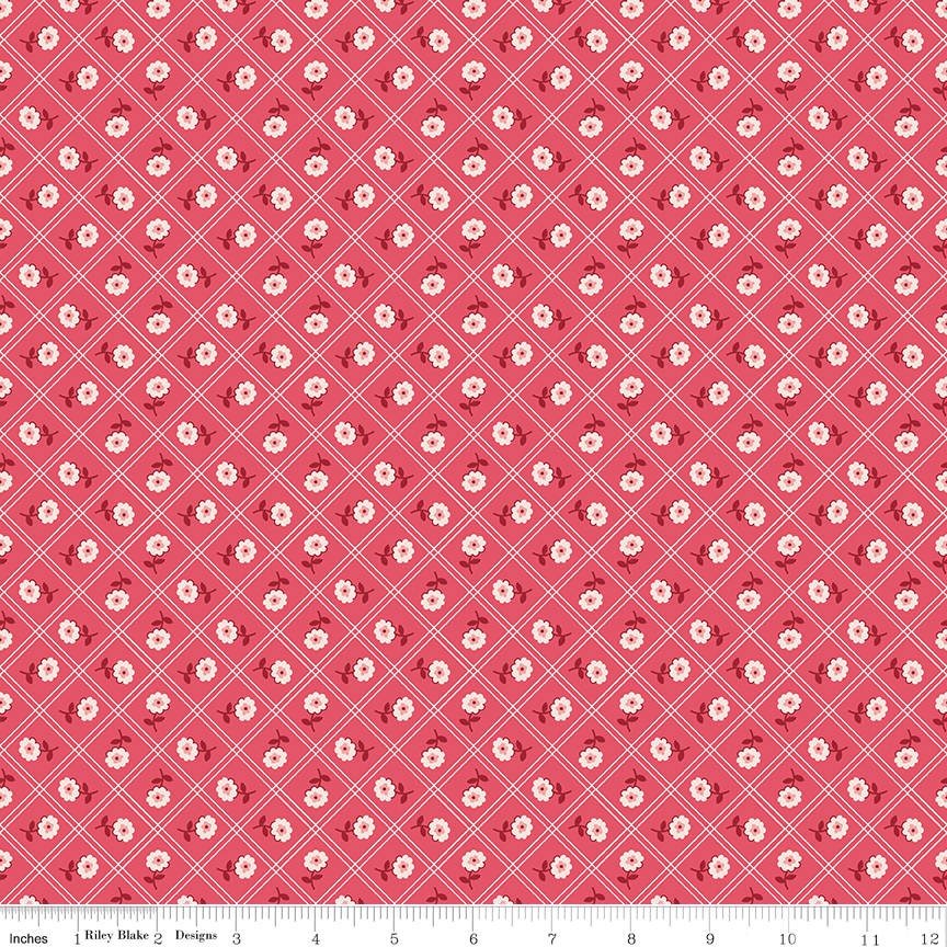 Berry & Sage - Calico - Tea Rose