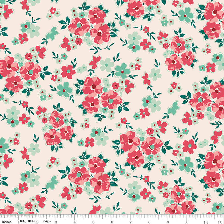 Berry & Sage - Floral - Latte