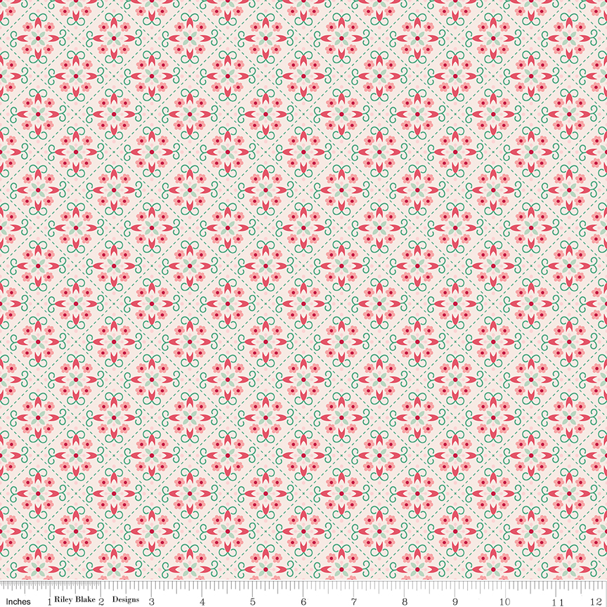 Berry & Sage - Wallpaper - Latte