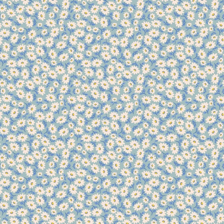 Bluebells & Buttercups - Sugar Daisy - Sky