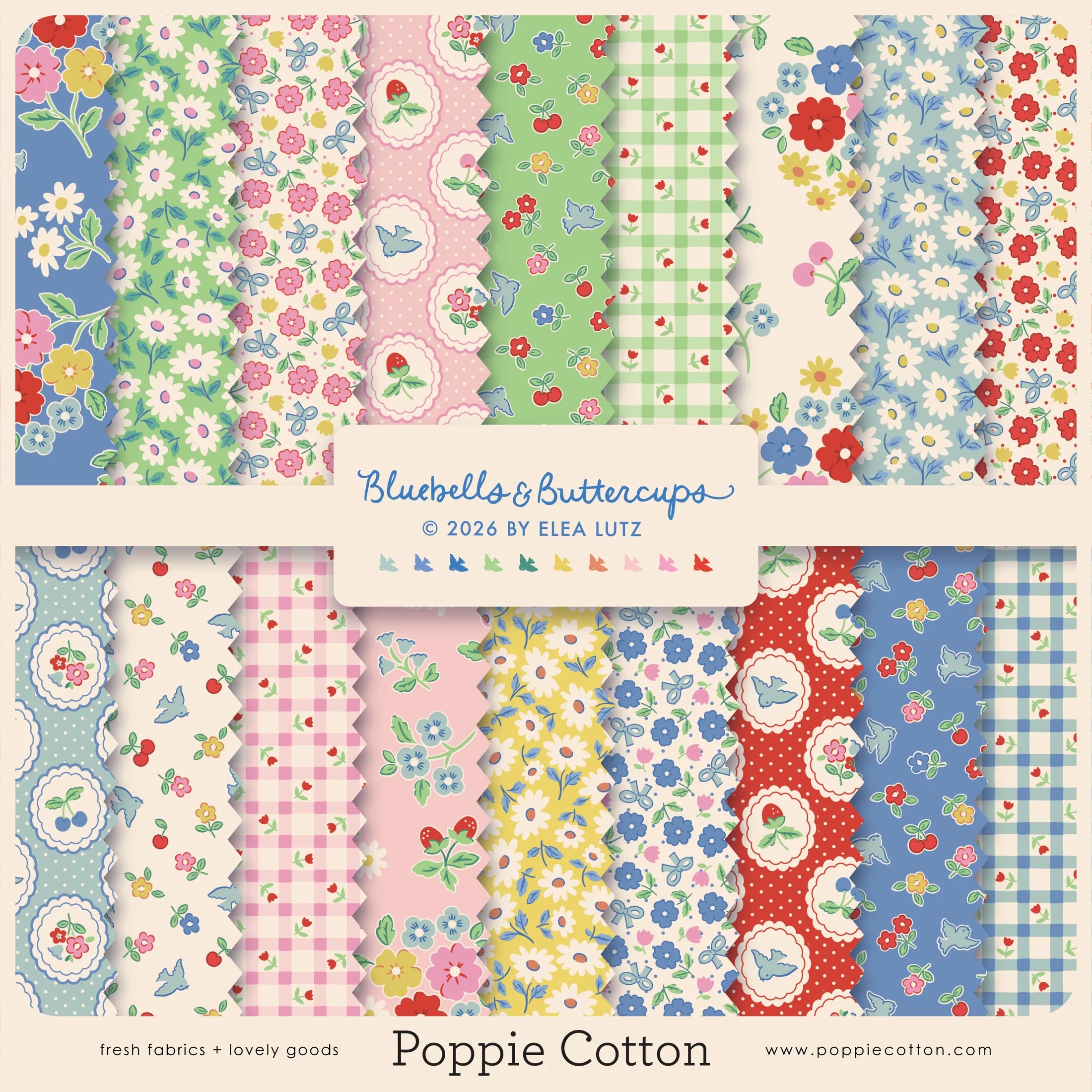 Bluebells & Buttercups - Fat ¼ Bundle