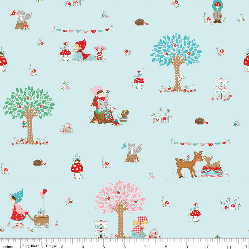Whimsical Woodland - Main - Aqua