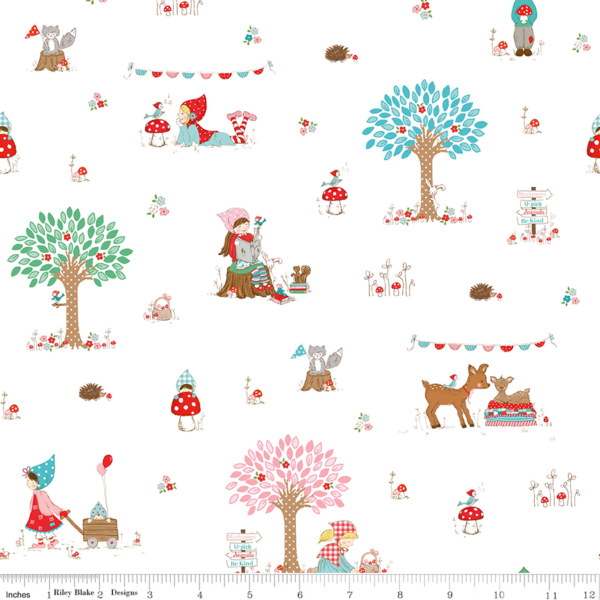 Whimsical Woodland - Main - White
