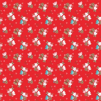 Whimsical Woodland - Floral - Red