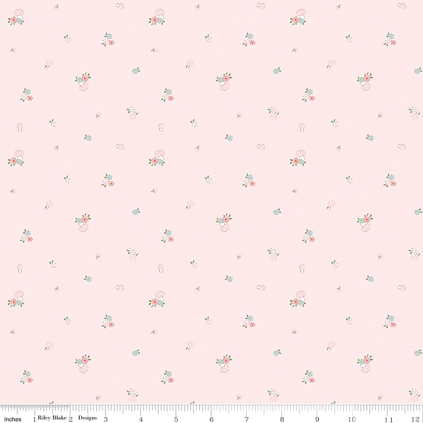 Whimsical Woodland - Mushrooms - Pink