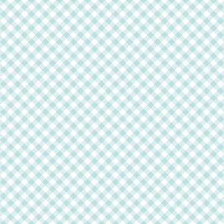 Whimsical Woodland - Diagonal Gingham - Aqua