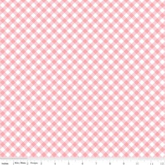 Whimsical Woodland - Diagonal Gingham - Pink