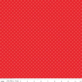 Whimsical Woodland - Circle Dots - Red