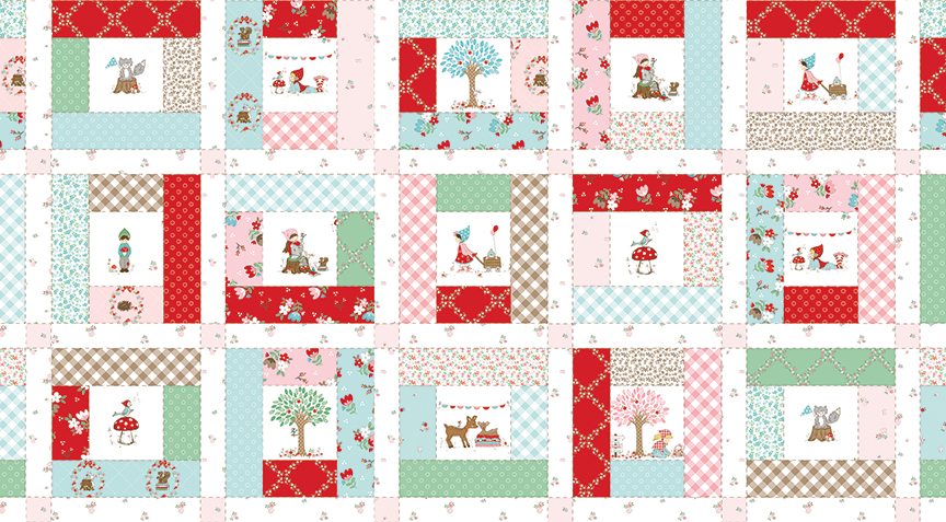 Whimsical Woodland - Cheater Print - Multi