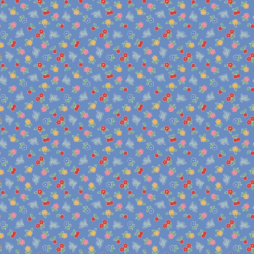 Bluebells & Buttercups - Cheery Bluebird - Periwinkle