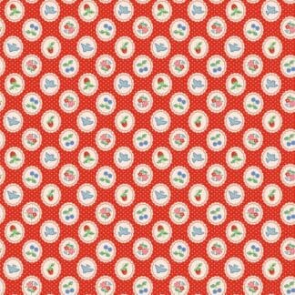Bluebells & Buttercups - Chirp & Charm - Red