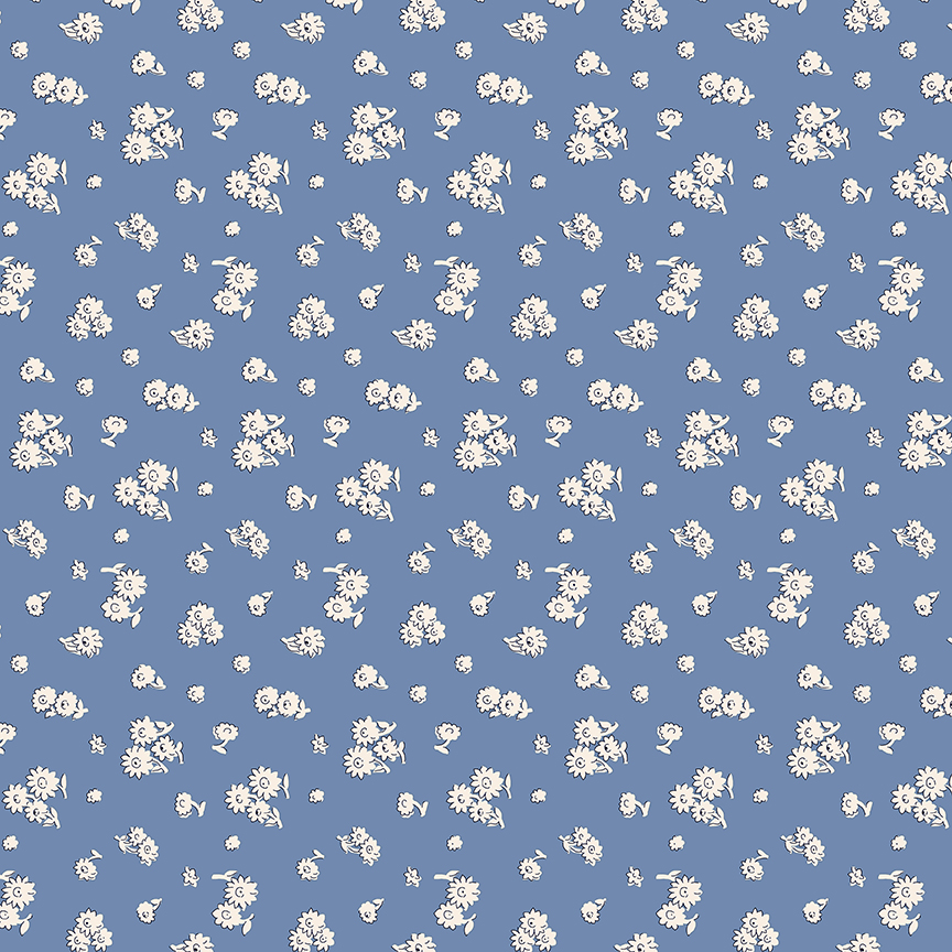 Liberty Cotton - Everlasting - Tumbling Daisy A