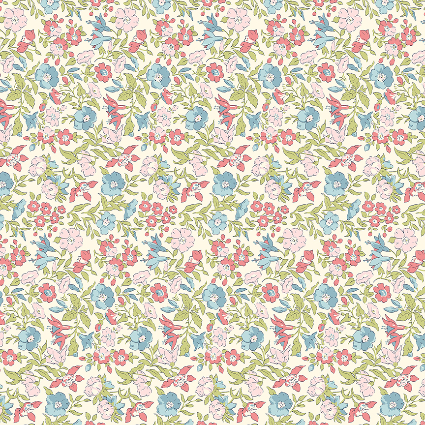 Liberty Cotton - Everlasting - Mamie Flower B