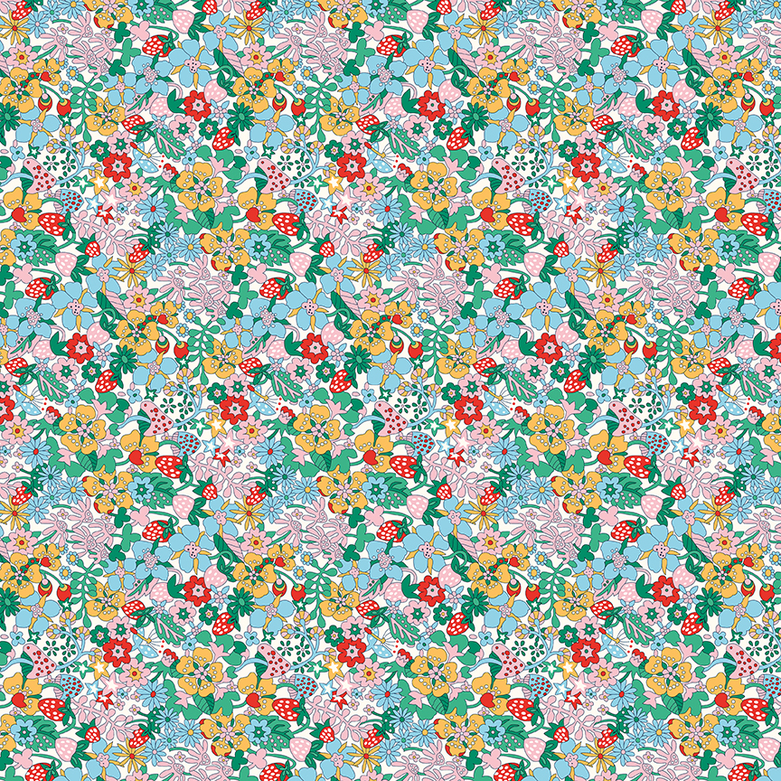 Liberty Cotton - Everlasting - Flowertop Forest B